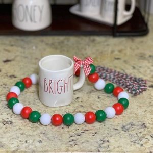 ‼️SOLD‼️Rae Dunn “BRIGHT” Mug ornament